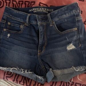 American Eagle Outfitters Dark Blue Jean Shorts
